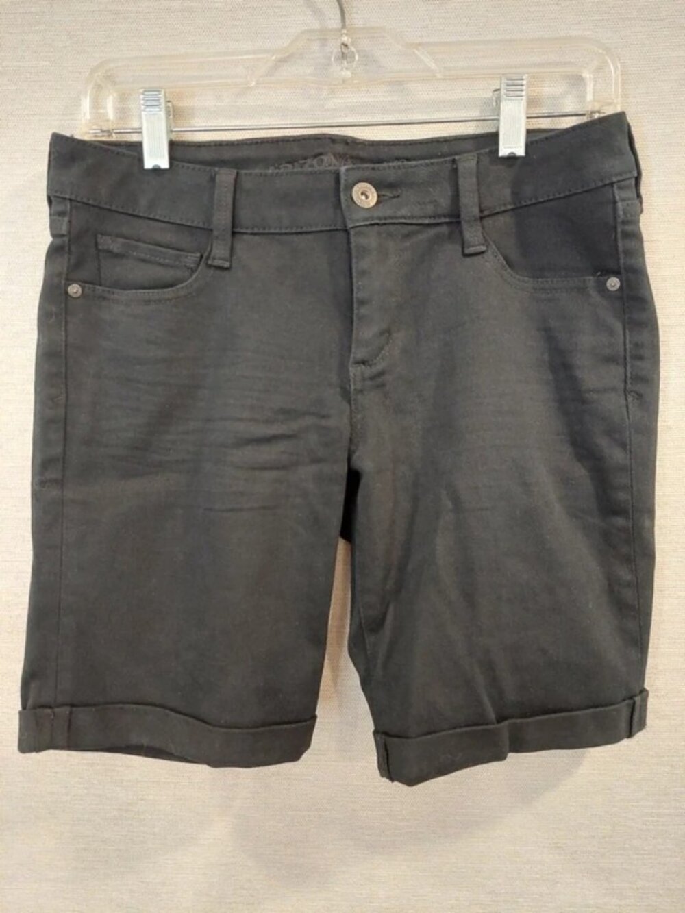 Arizona Black Denim Shorts Womens Size M 8-10